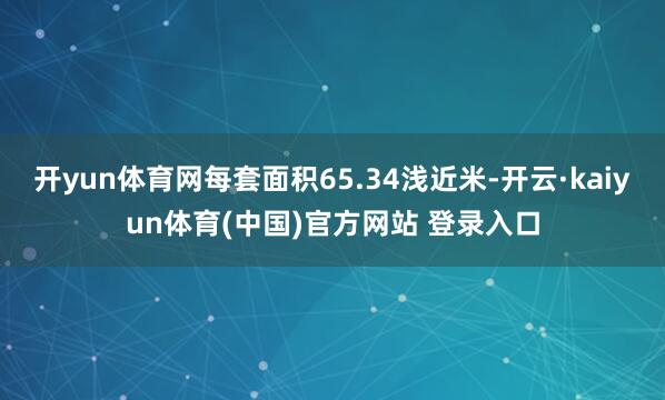 开yun体育网每套面积65.34浅近米-开云·kaiyun体育(中国)官方网站 登录入口