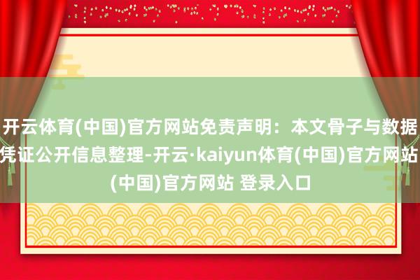 开云体育(中国)官方网站免责声明：本文骨子与数据由不雅点凭证公开信息整理-开云·kaiyun体育(中国)官方网站 登录入口